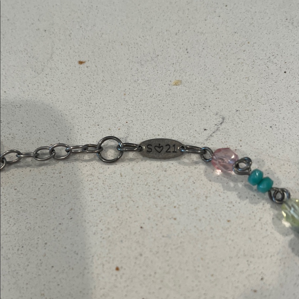Chic Pink and Multicolor Beaded Necklace - Picture 3 of 5